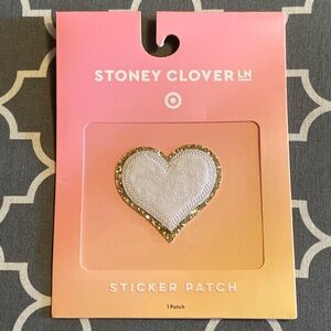 NWT Stoney Clover Lane x Target Heart Sticker Patch White Glitter